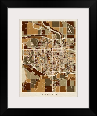 Lawrence Kansas City Map