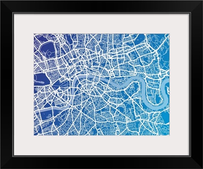 London map blue