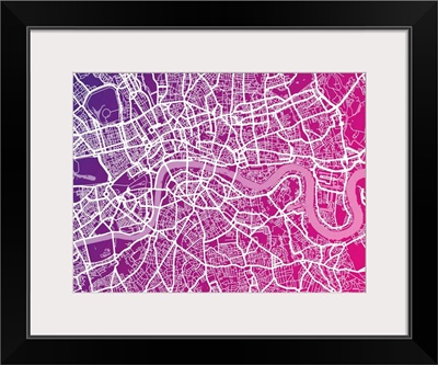 London map pink