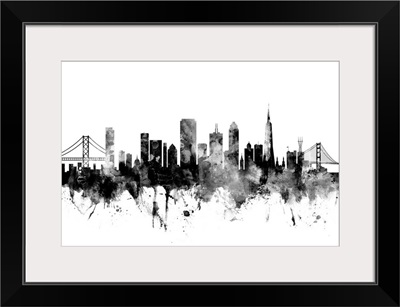 San Francisco Skyline, Black and White