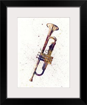 Trumpet Abstract Watercolor