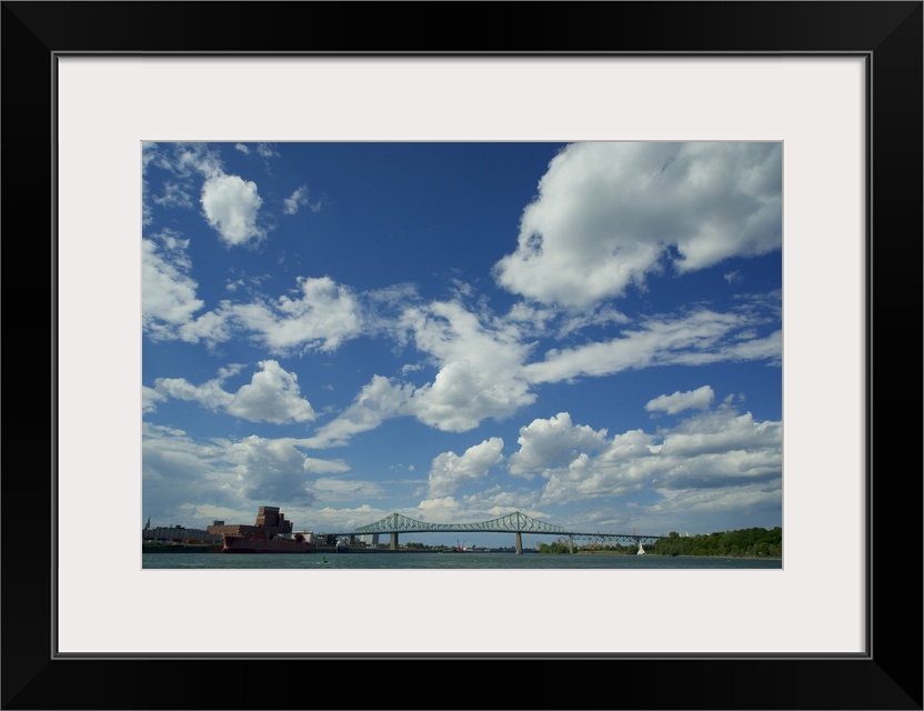 Crossing the St. Lawrence river, Montreal, Quebec, Canada.