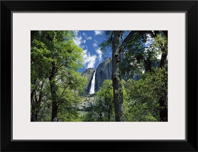 Bridal Veil Falls tumble 620 feet to the valley floor, Yosemite National Park