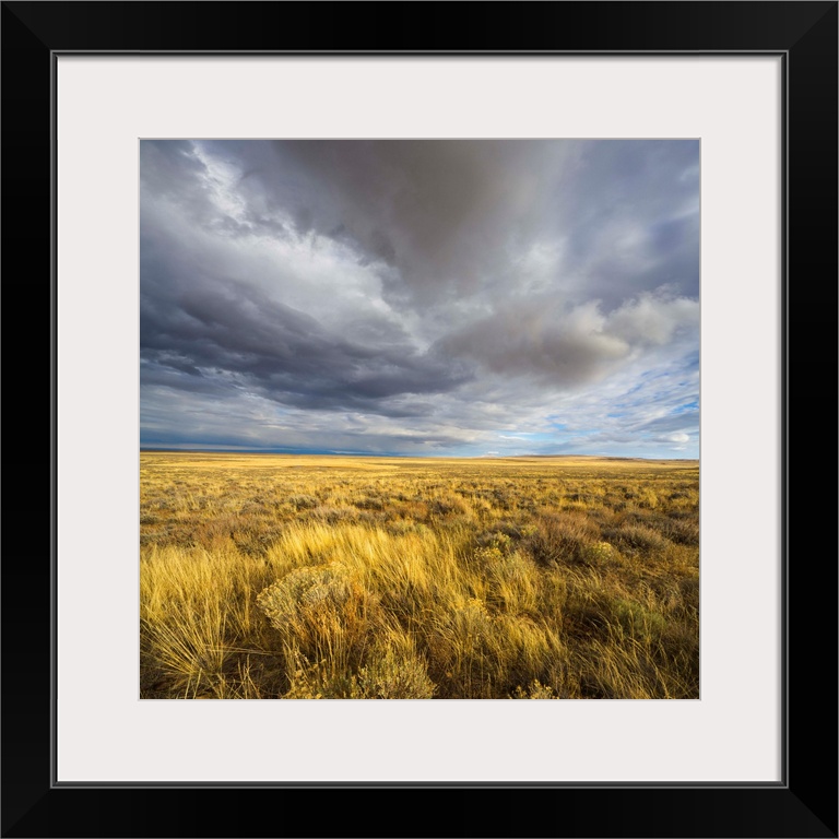 Clouds and prairie Hart Mountain National Wildlife Refuge