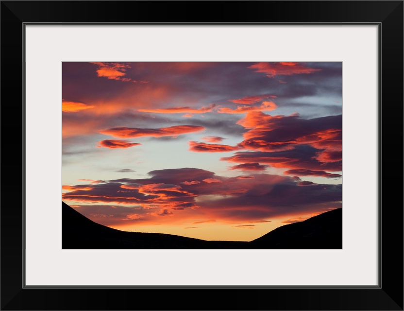 Storm clouds at Sunrise, Laguna Azul, Torres del Paine National Park, Chile