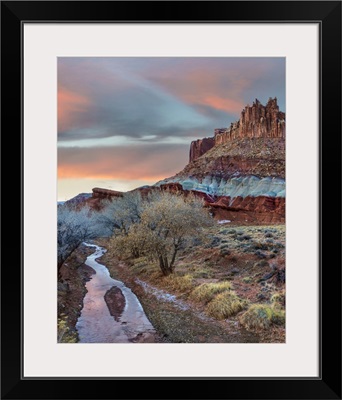 Creek, Castle Mountain, Capitol Reef National Park, Utah