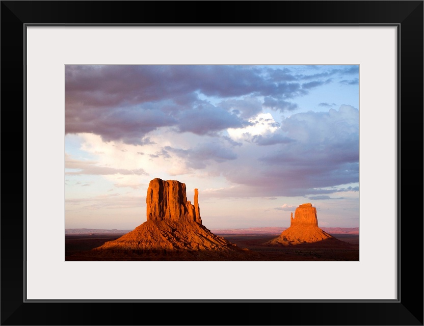 East and West Mitten Buttes, Monument Valley, Arizona