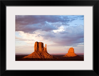 East and West Mitten Buttes, Monument Valley, Arizona