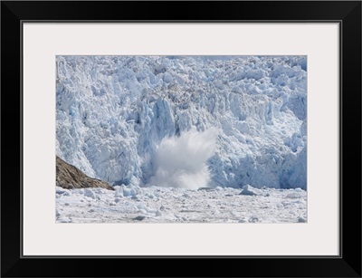 Glacial ice calving into the water, Sawyer Glacier, Tracy Arm Fjord, Alaska