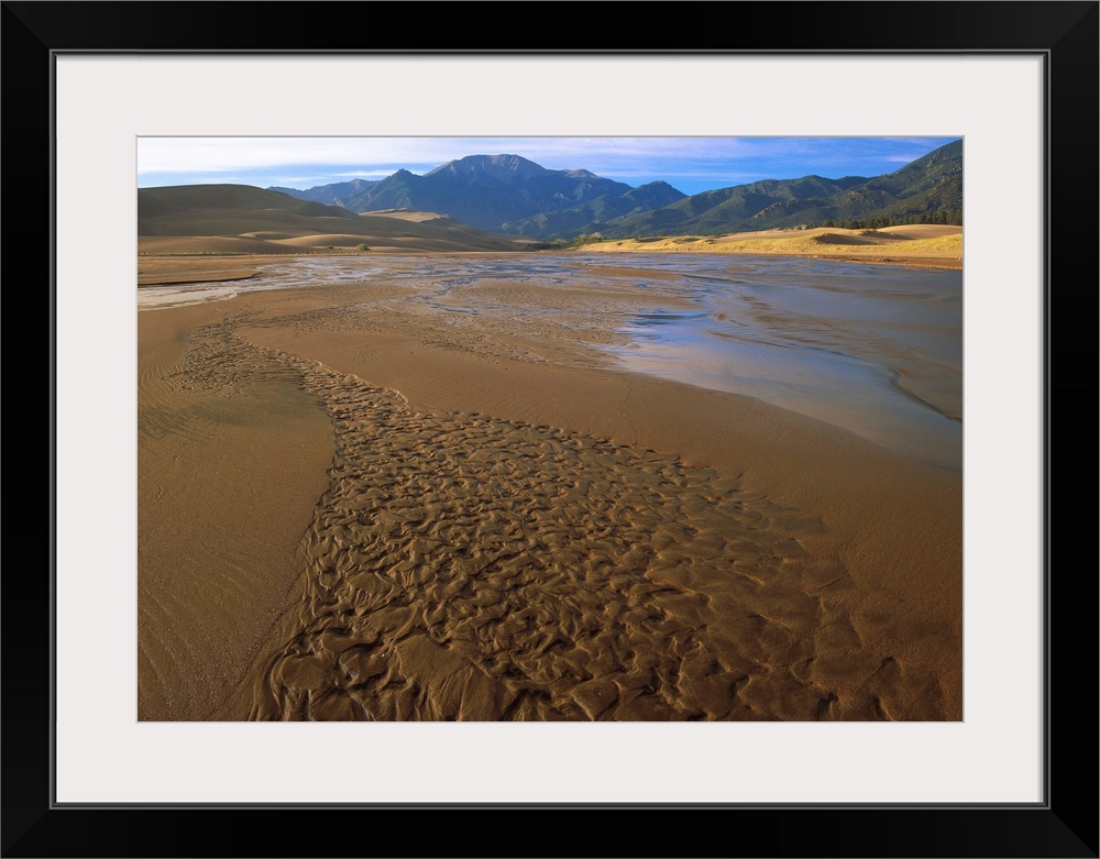 Patterns in stream bed, Great Sand Dunes National Monument, Colorado