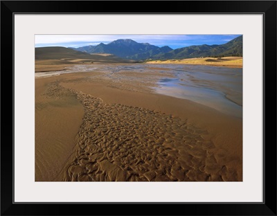 Patterns in stream bed, Great Sand Dunes National Monument, Colorado