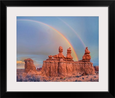 Rainbow And Three Judges, Goblin Valley State Park, Utah