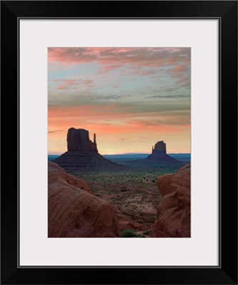 The Mittens At Sunset, Monument Valley, Arizona