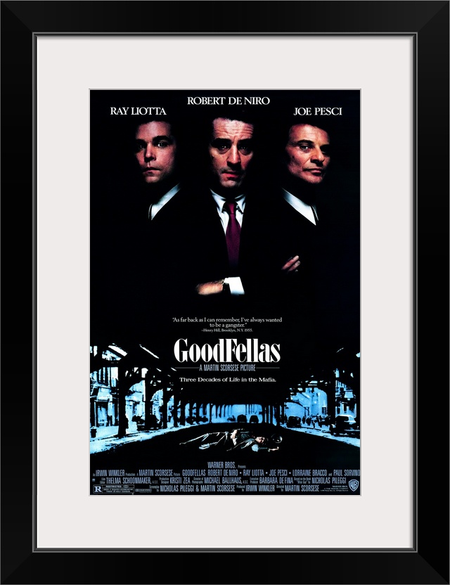 Quintessential picture about wiseguys, at turns both violent and funny. A young man grows up in the mob, works hard to adv...