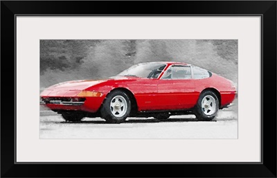 1968 Ferrari 365 GTB4 Daytona Watercolor