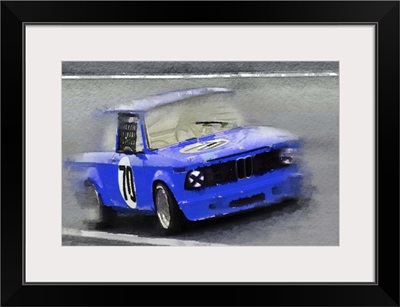 1969 BMW 2002 Racing Watercolor