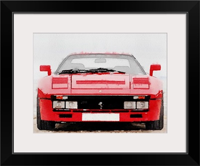 1980 Ferrari 288 GTO Front Watercolor