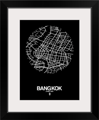 Bangkok Street Map Black