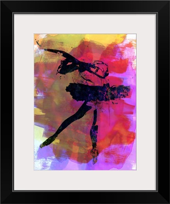 Black Ballerina Watercolor