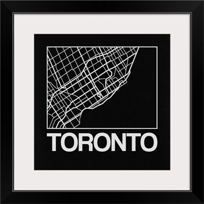 Black Map of Toronto