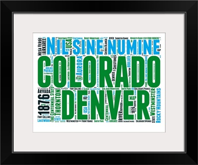 Colorado Word Cloud Map