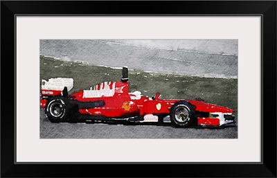 Ferrari F1 Racing Watercolor