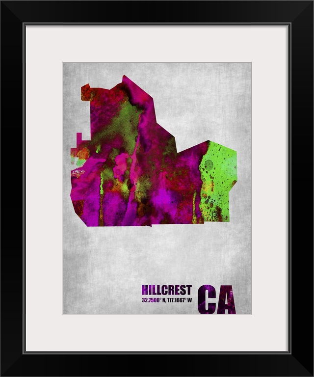 Hillcrest California, San Diego Map