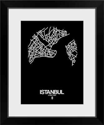 Istanbul Street Map Black