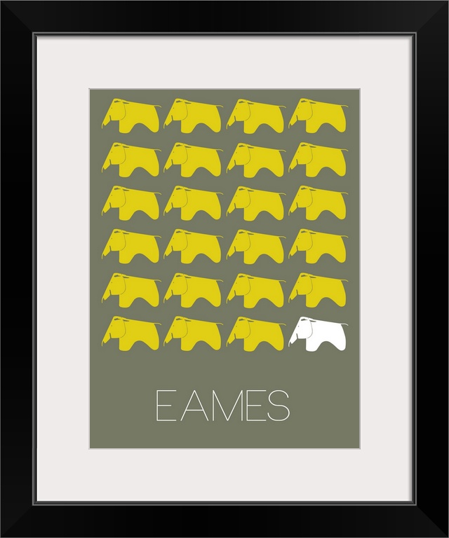 Minimalist Eames Yellow Elephant