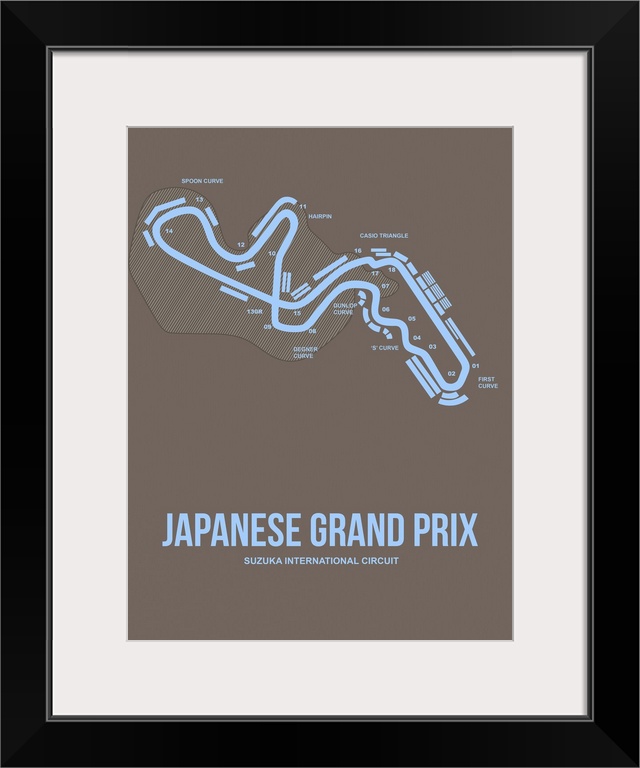Minimalist Japanese Grand Prix Poster I