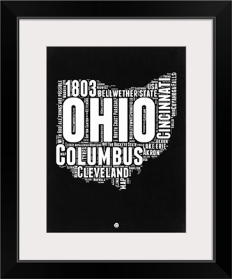 Ohio Black and White Map