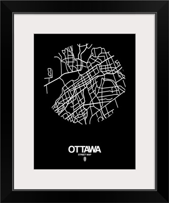Ottawa Street Map Black