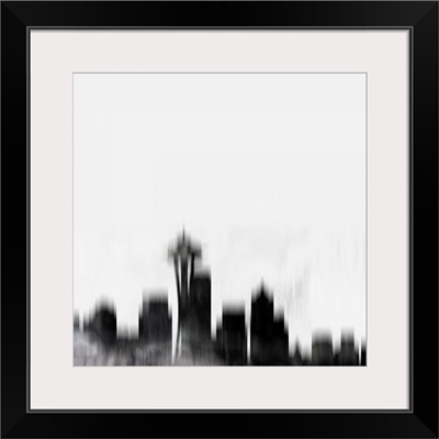Seattle City Black Skyline
