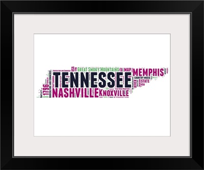 Tennessee Word Cloud Map