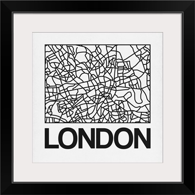 White Map of London