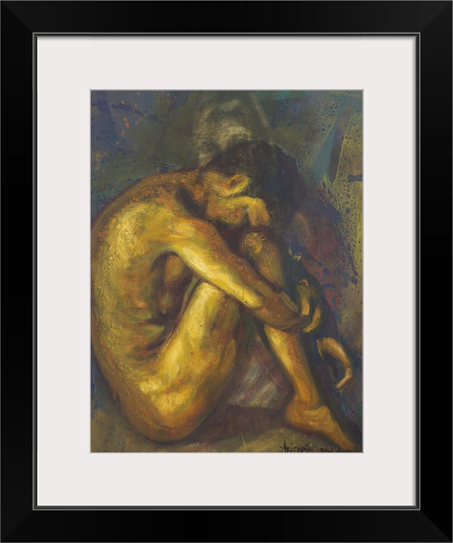 Wrapped in his thoughts, a man's posture looks inward. Aricadia paints a beautiful figure study filled with light. 'I want...