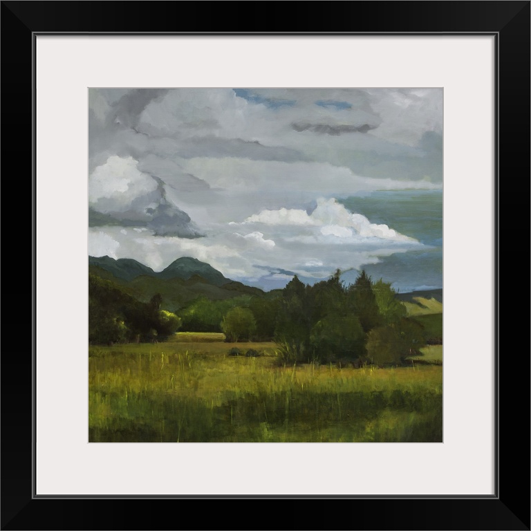Contemporary painting of a tranquil and idyllic wilderness scene.