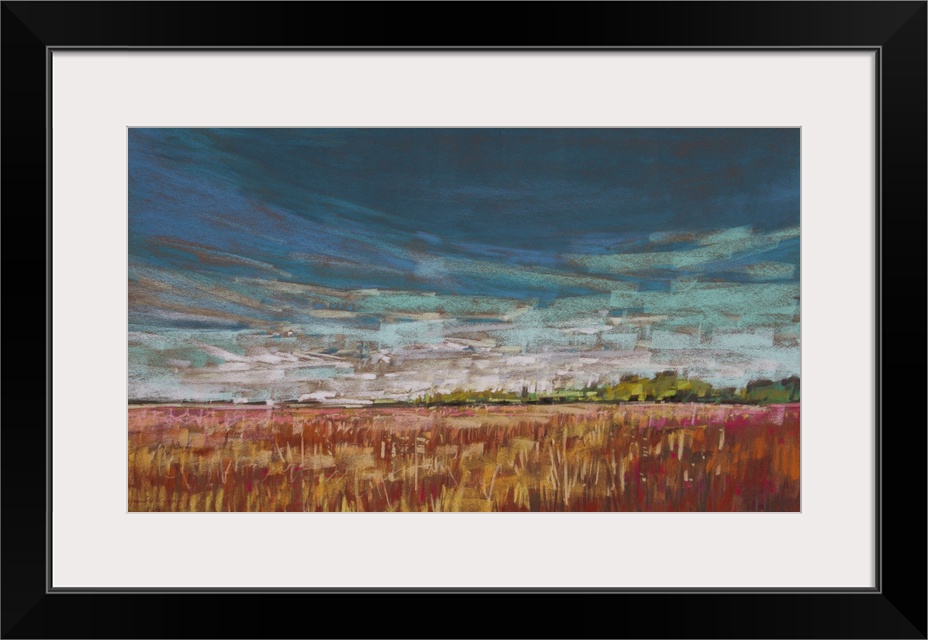 Late Afternoon Light IV is a pastel painting on sanded paper