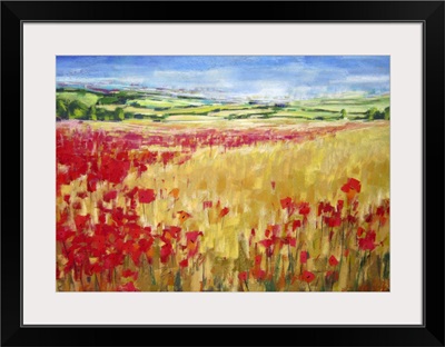 Poppies and Rolling Hills England II