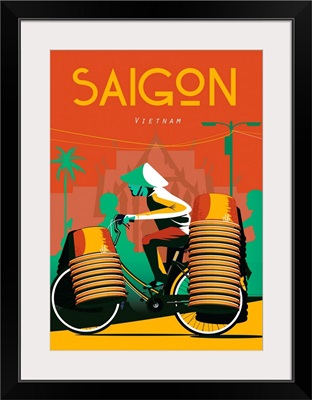 Saigon Vietnam Travel Poster