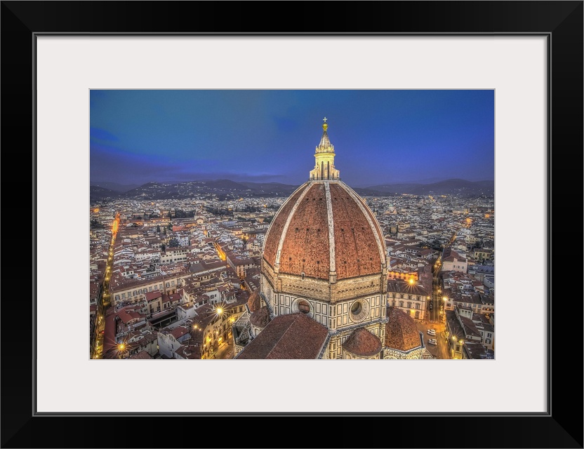 Vibrant photograph of the Santa Maria del Fiore Cathedral in Florence, Italy.