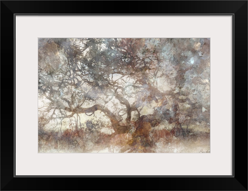 A graphic interpretation of an old, twisted tree in a misty, ethereal style. The neutral tones make it a perfect match for...