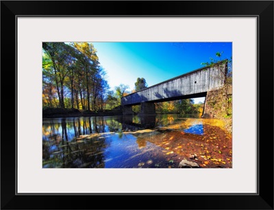 Autumn At The Schoefield Ford Covered Bridge