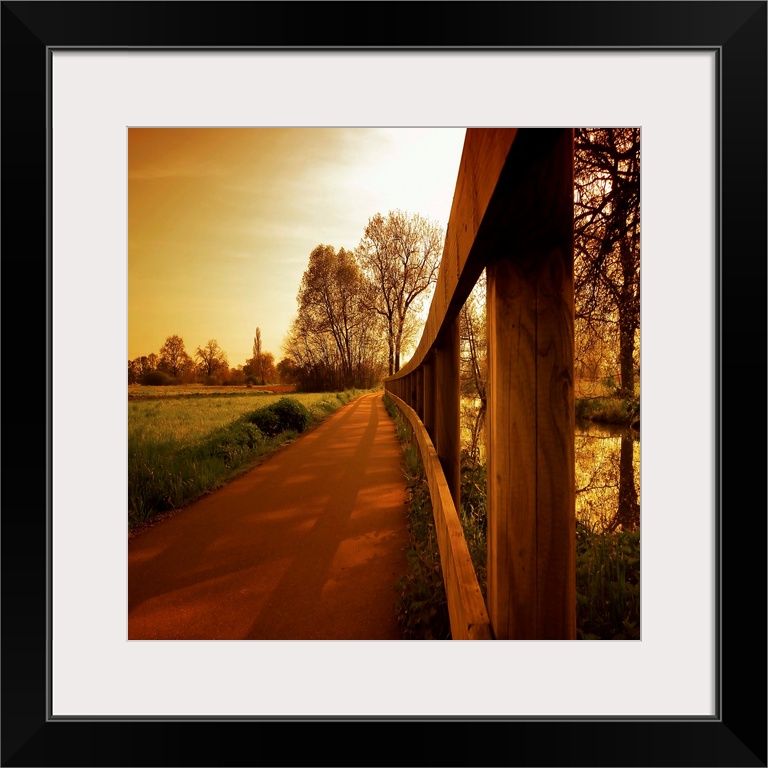 Path in the countryside in autumn