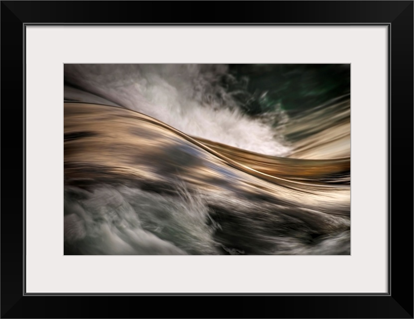 An abstract photograph of a detail from water rapids.