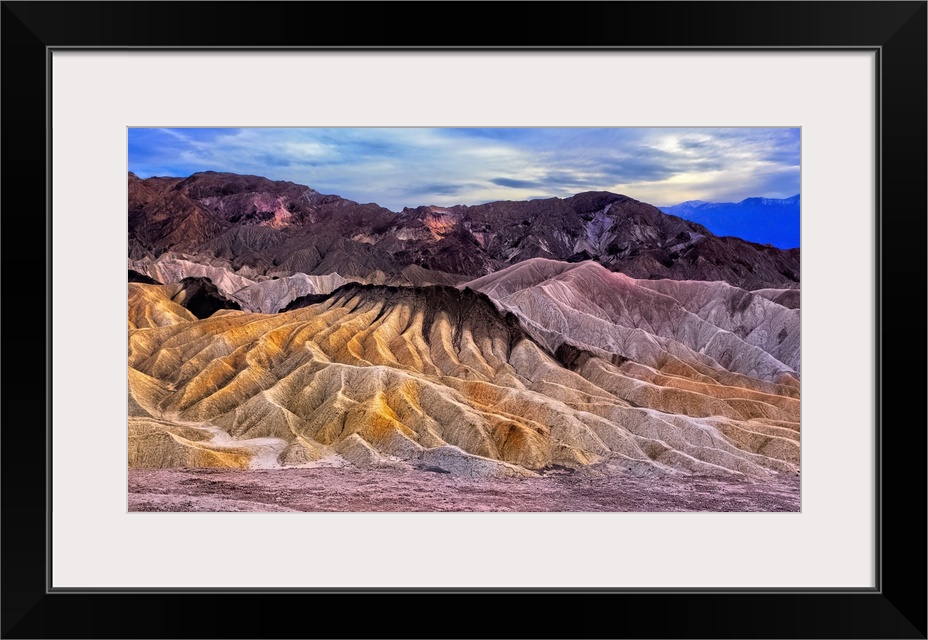 Eroded Mountains at Zabriskie Point, Detah Valley National Park, California, USA.