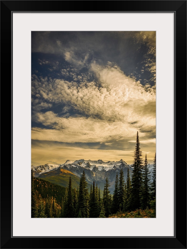 Image made on an exceptionally beautiful afternoon towards evening in the mountains of British Columbia, Canada. In the fo...