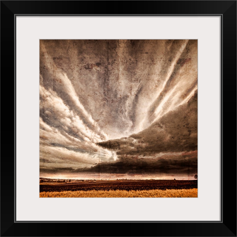 Photo of a stormy sky with photo texture