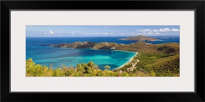 Panoramic Aerial View of Magens Bay, St Thomas, US Virgin Island