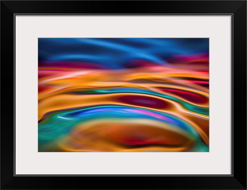 Abstract interpretation of the colorful springs in Yellowstone National Park